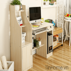 Bàn BH-002 Kết Hợp Tủ Sách Và Bàn Vi Tính