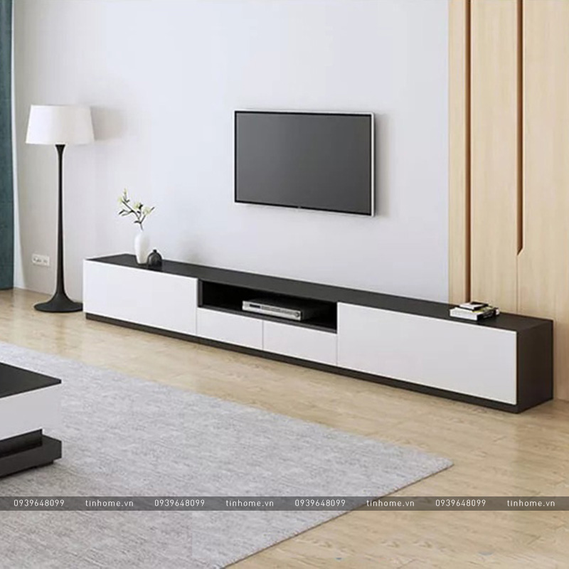 Mẫu Tủ Kệ Tivi Gỗ & Kệ Treo Tường Phòng Khách Đẹp