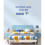 Giường GN-D16 Đơn Giản Cho Bé Trai Bằng Gỗ Cao Cấp