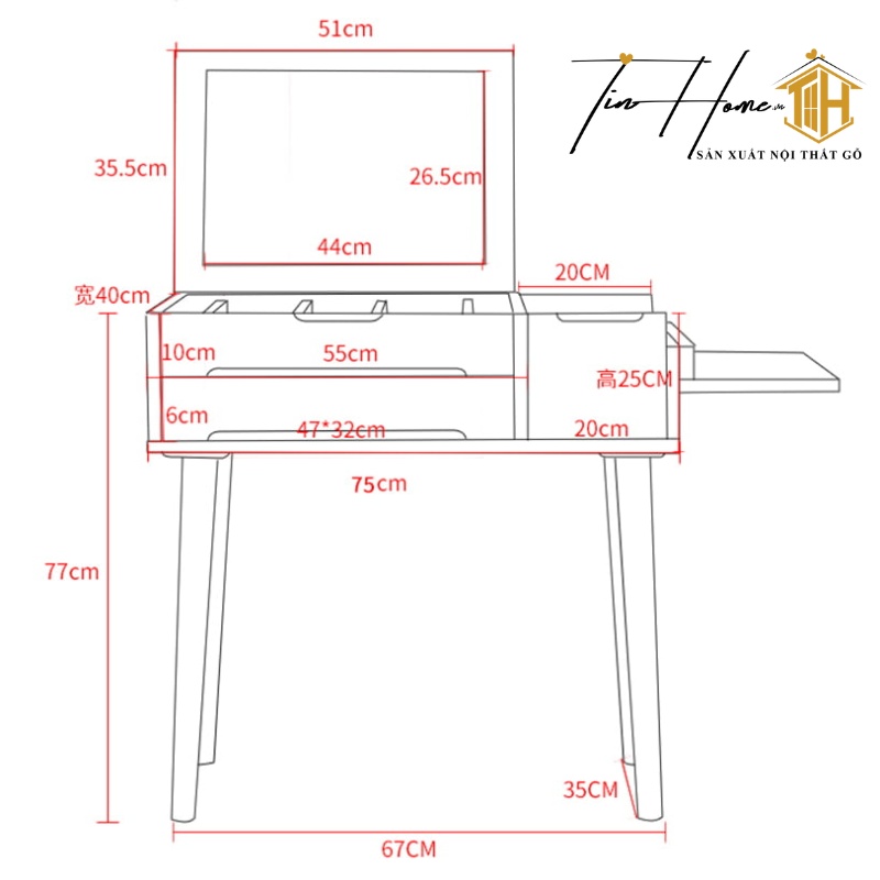 Bàn BTD-W27 Hiện Đại Kiểu Dáng Nhỏ Gọn Đầy Thanh Lịch