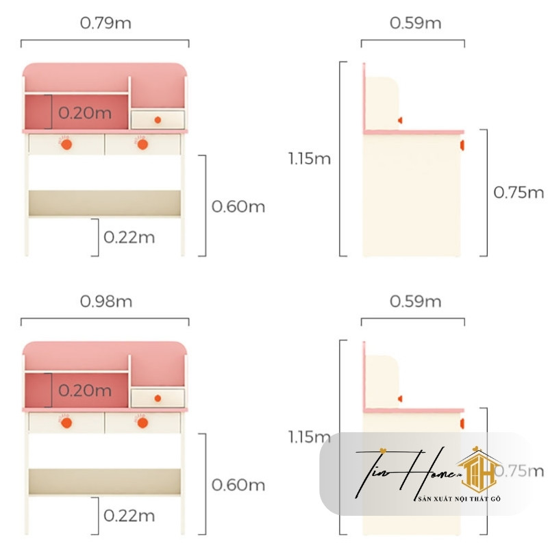 Bàn BHS-W33 Kiểu Dáng Dễ Thương Dành Cho Bé Yêu