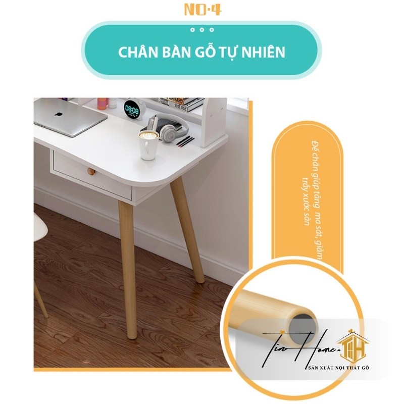 Bàn BLV-W80 Chân Bàn Tròn Cho Không Gian Khiêm Tốn 