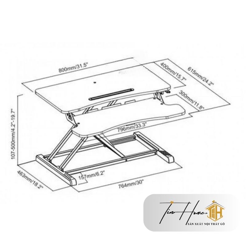 Bàn BNH-W01 Làm Việc Thông Minh Thiết Kế Tiện Lợi